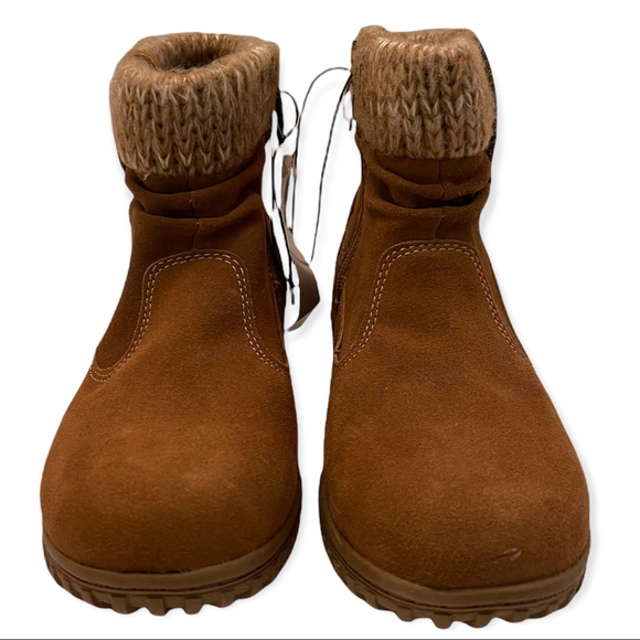 KHOMBU Laura Winter Bootie Chestnut Suede All Weather Ankle Boot - Picture 8 of 8